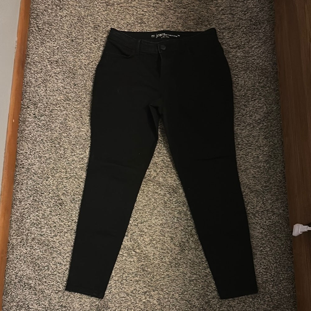 Maurices Black Jeggings Stretch Denim Slim Fit